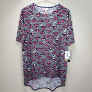 Lularoe Disney Irma Minnie Mouse Bows NWT high low short sleeve top XS